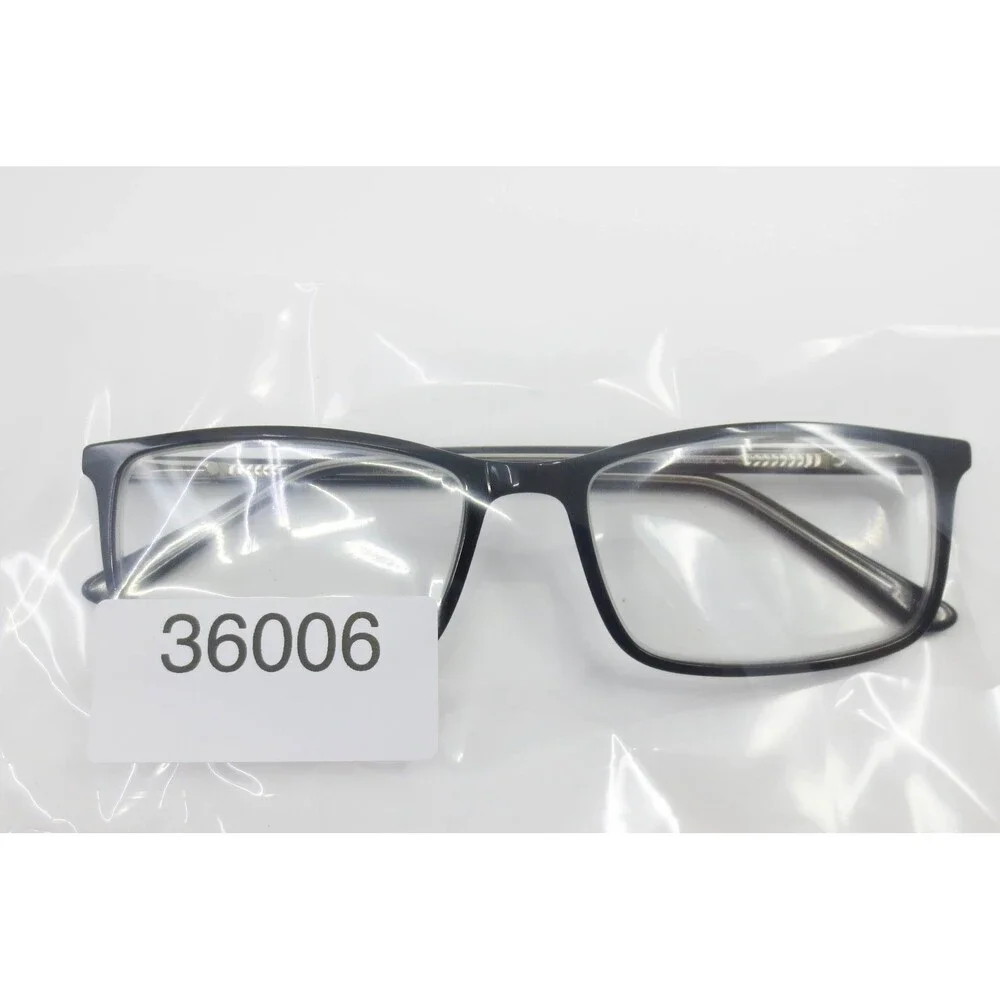 Robert Mitchel XL RMXL 7001 BK/CR Black Clear Rectangular Eyeglasses 59-18-145